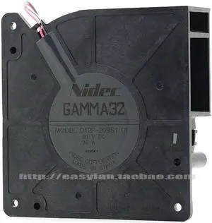 Nidec 12CM 12032 D12F-20BS1 DC20V 0.36A 2 Wires 2 Pins Turbo Blower For power inverter