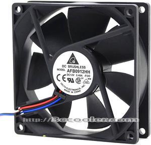 Delta 90*25mm 9CM AFB0912HH FOO DC12V 0.40A 3 Wires 3 Pins Case  CPU Fan