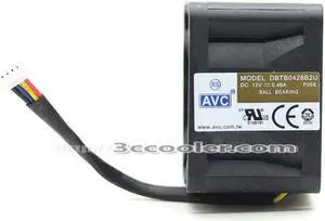 AVC 4CM 4028 DBTB0428B2U 12V 0.48A  4 Wires 4 Pins Case Fan