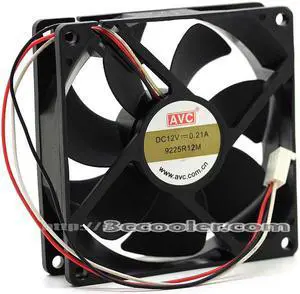 AVC 9025 9CM 9225R12M 12V 0.21A 3 Wires 3 Pins Case Fan