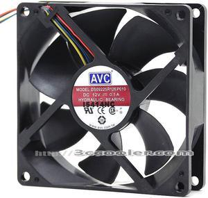 AVC 9CM 9025 DS09225R12EP010 12V 0.10A 4 Wires 4 Pins CPU Fan