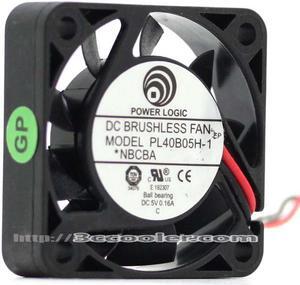 POWER LOGIC 4010 4CM PL40B05H-1 DC5V 0.16A 4CFM 2 Wires 2 Pins Case Fan
