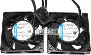 ebmPAPST 9038 9CM VarioPro 3218J/2NPU 48V 150mA 7.2W 2 Pcs/Group Cooling fans