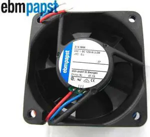 Original 6025 ebmpapst 614NHH 24V 125mA 2 Wires Inverter Axial Fan