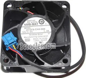NMB 60*38mm 2415FB-E4W-B66 12V 1.2A 836HP 4 Wires DC Axial Fan