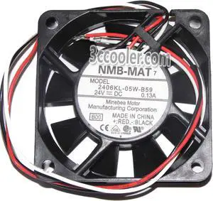 NMB 60*15mm 2406KL-05W-B59 B00 24V 0.13A 3 Wire DC Axial Fan Inverter / Converter CPU cooler NMB 60*15mm 2406KL-05W-B59 B00 24V 0.13A 3 Wire DC Axial Fan Inverter / Converter CPU cooler