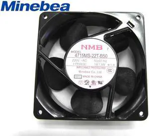 Original 120x38mm NMB 4715MS-22T-B50 220VAC 2 Pins Iron UPS Cabinet Axial Fan Original 120x38mm NMB 4715MS-22T-B50 220VAC 2 Pins Iron UPS Cabinet Axial Fan