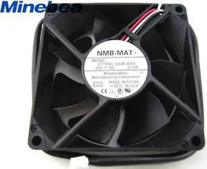 Original 80x25mm NMB 3110KL-05W-B49 24V 0.13A 3 Wires Inverter Axial Fan