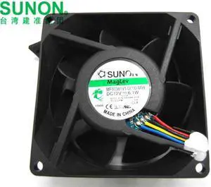 20 Pcs / Lot SUNON 80x38mm MF80381V1-D000-M99 12V 6.1W 4 Wires PWM Axial DC Fan For Server