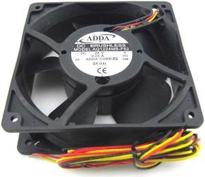 Original 120x38mm ADDA AQ1224MB-F52 DC24V 3 Wires Waterproof and oil proof Humidifier Fan