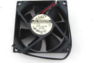 Original ADDA 80x25mm AD0824UB-A70GL DC24V 0.29A 2 Wires 2 Pins Axial Fan For inverter