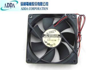 Original ADDA 120x25mm AD1224HB-A71GL DC24V 0.19A 2 Wires Ball Bearing Axial Fan
