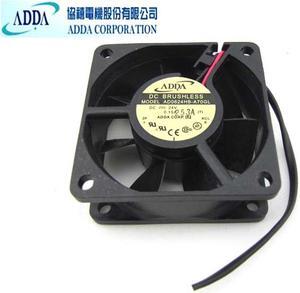 Original ADDA 60x25mm AD0624HB-A70GL DC 24V 0.15 2 Wires 2 Pins Axial fan