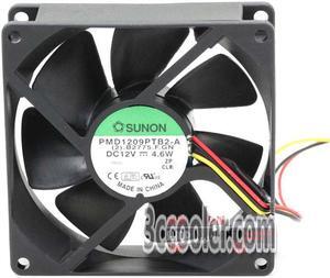 Original SUNON PMD1209PTB2-A 90x25mm 9cm 12V 4.6W 3 Wires 3 Pins Case Fan Server Fan
