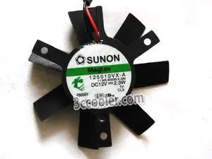 SUNON SUNON 125010VX-A 11.MS.B3535.X.GN 12V 2.3W 2 Wires 2 Pins Graphics Card Cooler