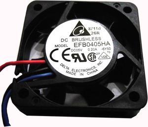 DC square Cooler of Delta 4010 EFB0405HA with 5V 0.2A 3-Wires