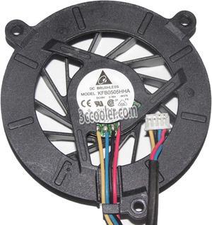 Delta KFB0505HHA W376 H4911F05HP 5V 0.36A 4 Wires ASUS Notebook CPU Cooler