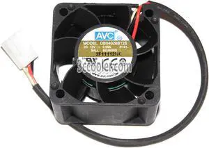 AVC 40x28mm DB04028B12S P141 12V 0.96A 3 Wires 3 Pins Case Fan 4CM Cooler