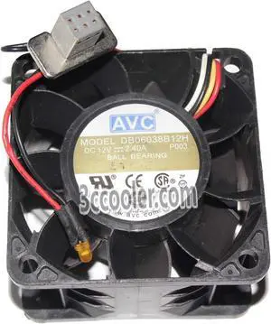 AVC 60x38mm DB06038B12H P003 12V 2.4A 4 Wires 4 Pins Case Fan 6CM Server Cooler