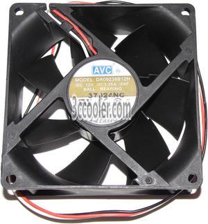 AVC 92x38m DA09238B12H FAF 12V 1.35A 3 Wires Case Fan 9CM Server Cooler