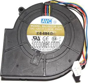 10 Pcs for AVC 97x33mm BA10033B12H P001 12V 1.32A 4 Wires 4 Pin PWM DC Blower 10CM centrifugal Cooler