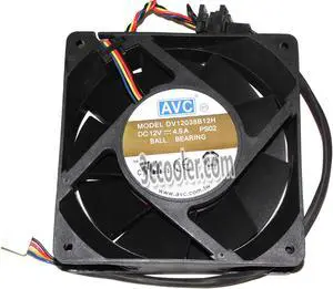 AVC 120x38mm DV12038B12H PS02 Lenovo P/N:31-053745 12V 4.5A 4 Wires 4 Pins Case Fan 12CM Server Inverter Cooler
