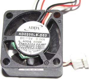 ADDA 25x15mm AD0205LB-D53 5V 0.04A 3 Wires 3 Pins Micro Fan 2.5CM Cooler For router switch