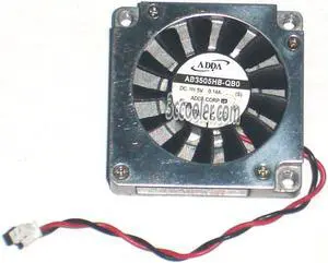 ADDA 35x07mm AB3505HB-QB0 5V 0.14A 2 Wires 2 Pins Micro Fan 3.5mm Cooler