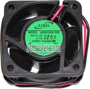 ADDA 40x20mm AD0412HX-C50 12V 0.11A 2 Wires Case Fan 4cm inverter cooler