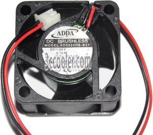 ADDA 40x28mm AD0424HB-B31 24V 0.12A 2 Wires Case Fan 4CM inverter server cooler