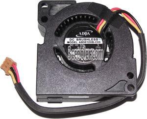 ADDA 50x20mm AB5012HB-C03 12V 0.21A 3 Wires 3 Pins Blower 5CM projector centrifugal cooler