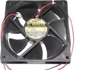 ADDA 90x25mm 9025 AD0912HB-A70GL 12V 0.25A 2 Wires 2 Pins Case Fan 9CM CPU Cooler