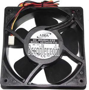 ADDA 12038 120x38mm AD1248HB-F52 48V 0.2A 3 Wires 3 Pins Case Fan 12CM inverter Cooler