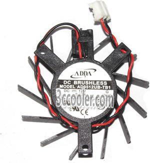ADDA AD0512UB-TB1 12V 0.22A 2 Wires 2 Pins Frameless VGA fan graphics Card cooler
