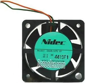 NIDEC 4015 40*15mm D04R-12TL 12V 0.05A 2 Wires Case Fan 4CM mini Cooler