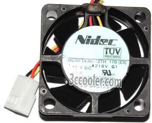 NIDEC 4015 40*15mm D04R-12TH 17B EX 12V 0.13A 3 Wires Case Fan 4CM mini Cooler