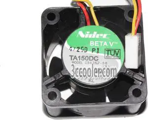NIDEC 4028 40*28mm C34957-58 24P1117 12V 0.29A 3 Wires 3 Pins Case Fan 4CM Cooler