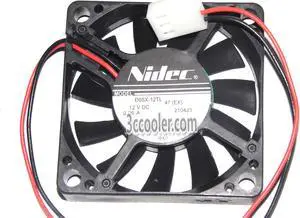 NIDEC 5010 50*10mm D05X-12TL 12V 0.06A 2 Wires Case Fan 5CM cpu cooler