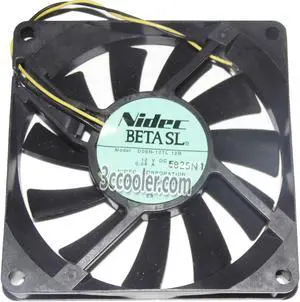 NIDEC 8015 80*15mm D08R-12TL 12B 12V 0.08A 2 Wires Case Fan 8CM cpu Cooler