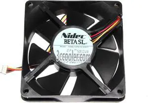 NIDEC 8025 80*25mm D08A-12PS14 12.6V 0.23A 4 Wires 4 Pins Case Fan 8CM Cooler NIDEC 8025 80*25mm D08A-12PS14 12.6V 0.23A 4 Wires 4 Pins Case Fan 8CM Cooler