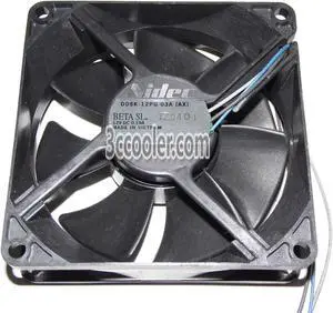 NIDEC 8025 80*25mm D08K-12PU 03A (AX) 12V 0.19A 3 Wires 3 Pins Case Fan 8CM Cpu Cooler
