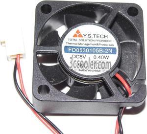 Y.S.TECH 3010 30*10mm FD0530105B-2N 5V 0.4W 2 Wires 2 Pins 3CM mini Case fan for Router Switch
