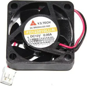 Y.S.TECH 3010 30*10mm FD123010LL-N 12V 0.06A 2 Wires 2 Pins Case fan 3CM mini cooler