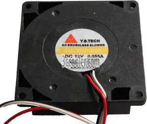 Y.S.TECH 5010 50*10mm BD125010MB 12V 0.055A 3 Wires Case Fan 5CM cpu Blower