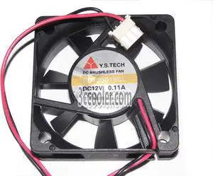 Y.S.TECH 5015 50*15mm FD125015LL 12V 0.11A 2 Wires case fan 5cm cpu cooler