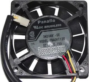 Panaflo 6015 60*15mm FBA06T12M 3K09AW-SE 12V 0.19A 3 Wires 3 Pins Case fan 6CM inverter cooler server fan Panaflo 6015 60*15mm FBA06T12M 3K09AW-SE 12V 0.19A 3 Wires 3 Pins Case fan 6CM inverter cooler server fan