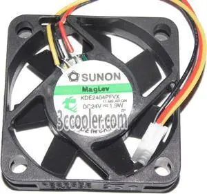 SUNON 4010 40*10mm KDE2404PFVX 11.MS.AR.GN 24V 1.9W 3 Wires 3 Pins Case fan 4CM mini cooler