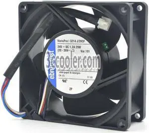 PAPST 9238 92*38mm VarioPro 3214J/2H3F 3214J 2H3F 24V 1.2A 29W 4 Wires 4 Pins Case fan 9CM server inverter cooler PAPST 9238 92*38mm VarioPro 3214J/2H3F 3214J 2H3F 24V 1.2A 29W 4 Wires 4 Pins Case fan 9CM server inverter cooler