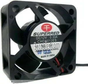 SUPERRED 5020 50*20mm CHD5012ES 12V 0.33A 2 Wires Case fan 5CM cpu switch cooler