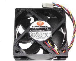 SUPERRED 6020 60*20mm CHD6012EB-AH(RE) 12V 0.3A 4 Wires 4 Pins Case fan 6CM cpu cooler